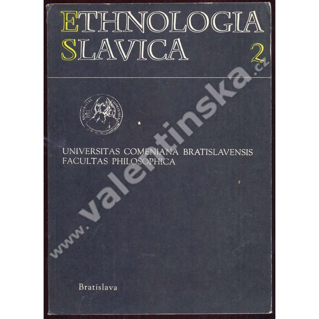 Ethnologia Slavica 2 [sborník, národopis, etnografie, etnologie, Slovensko]