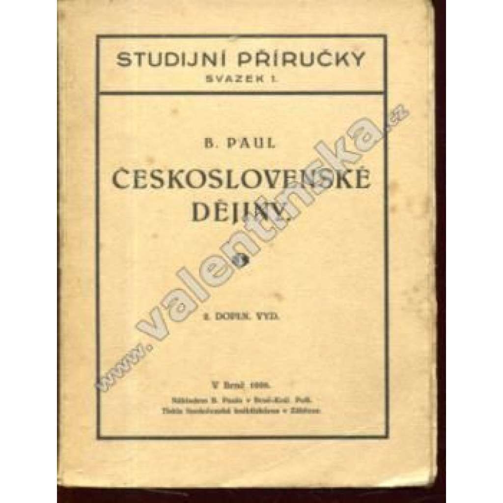 Československé dějiny I.