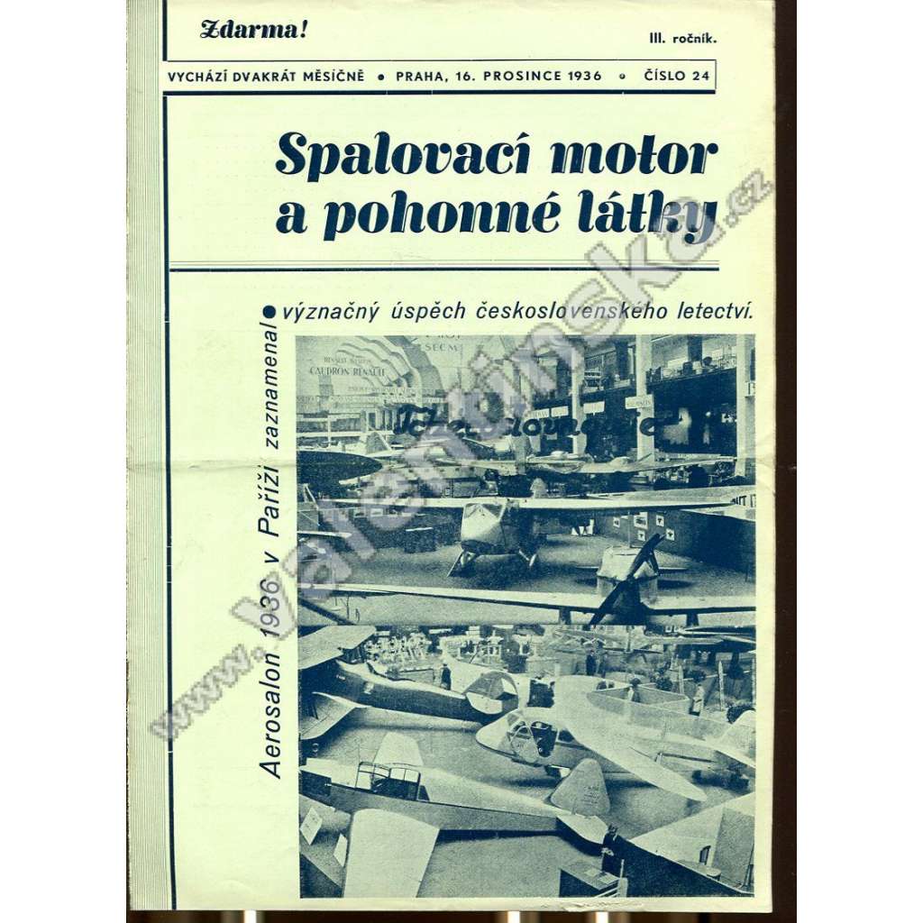 ČASOPIS SPALOVACÍ MOTOR A POHONNÉ LÁTKY III/24