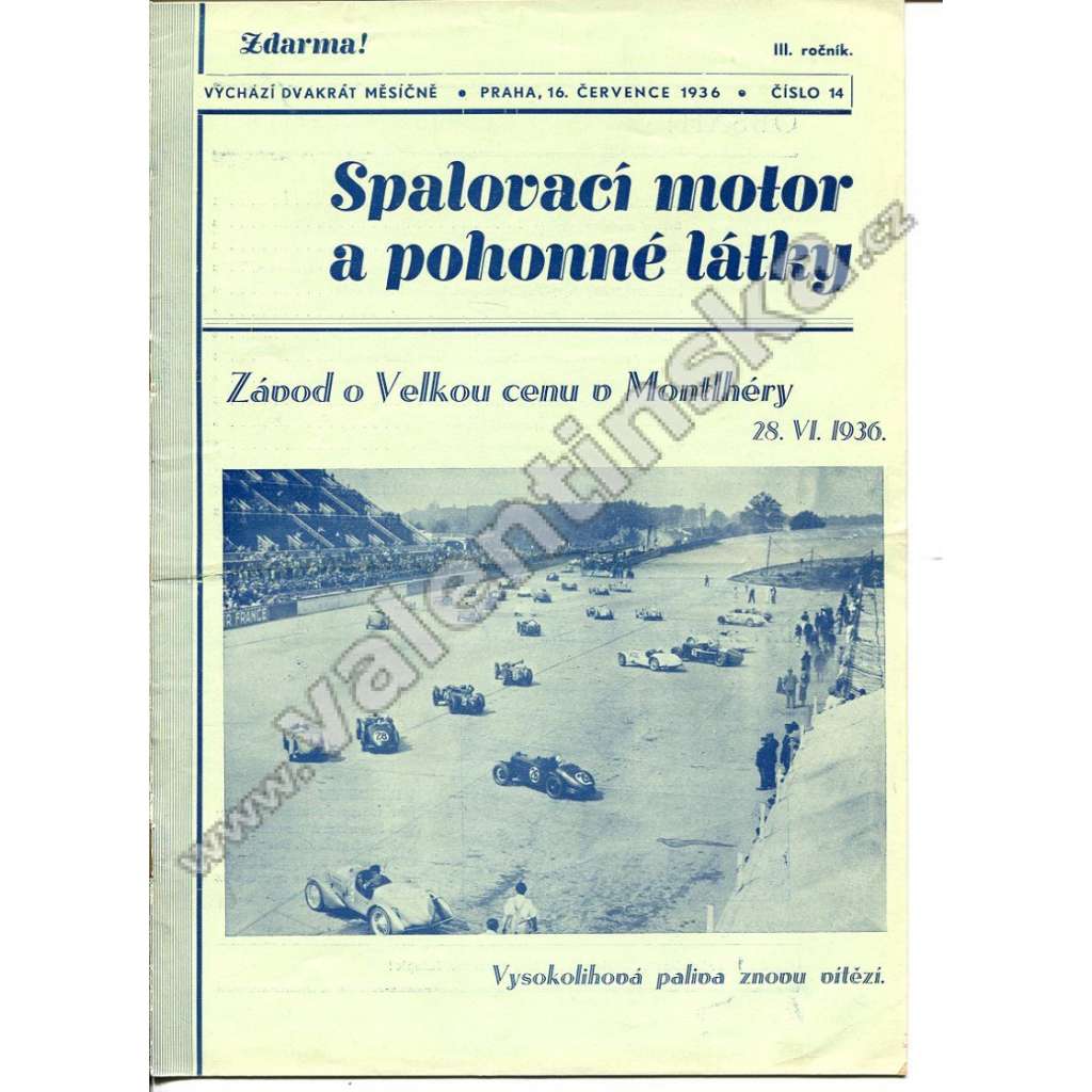 ČASOPIS SPALOVACÍ MOTOR A POHONNÉ LÁTKY III/14