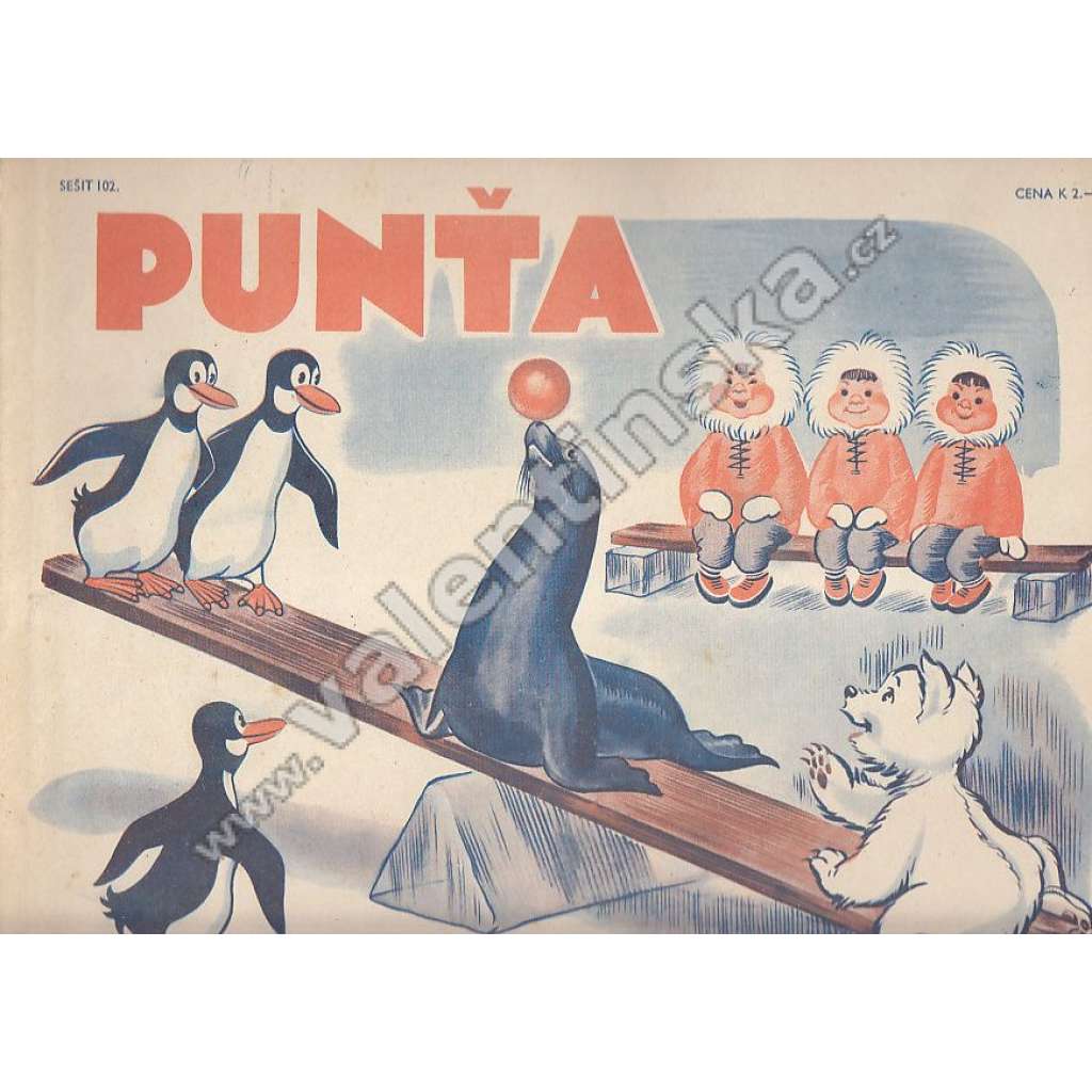 Dětský časopis Punťa, sešit 102. (1941)