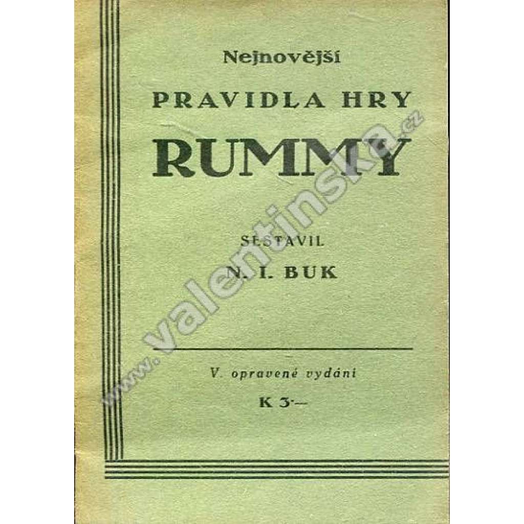 Nejnovější pravidla hry rummy