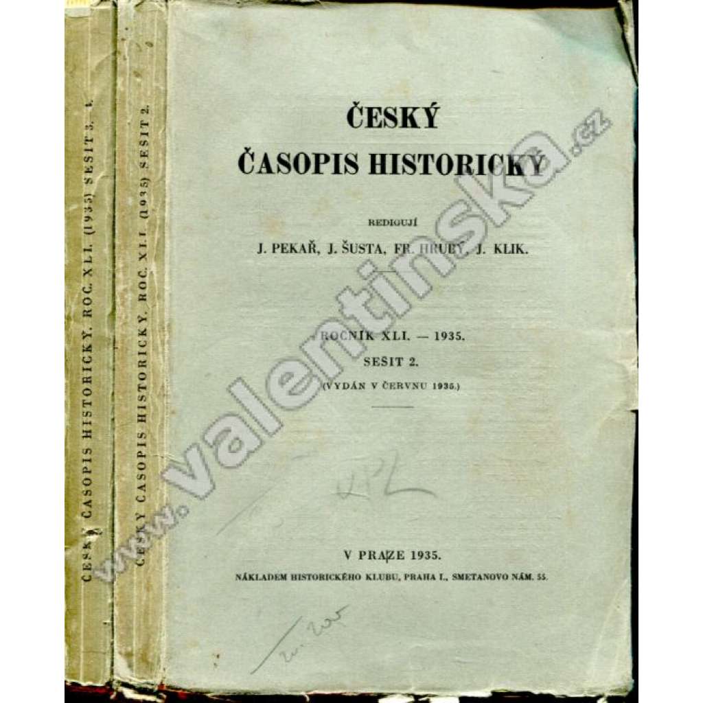 Český časopis historický,roč. XLI, sešit 2.-4,1935