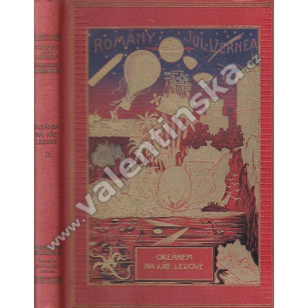 Okeánem na kře ledové (César Cascabel) (Romány Julia Vernea) (dobrodružství, ilustrace G. Roux; Jules Verne)