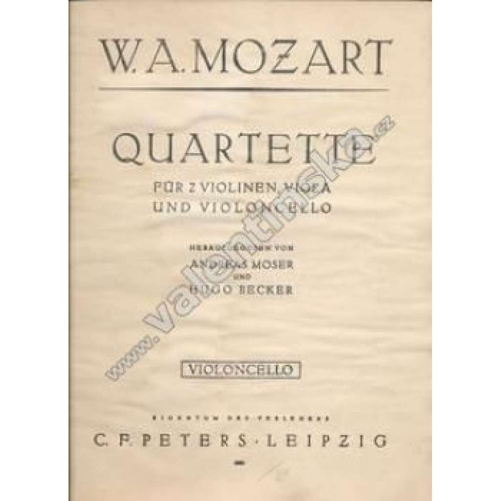 Quartette  - Violoncello