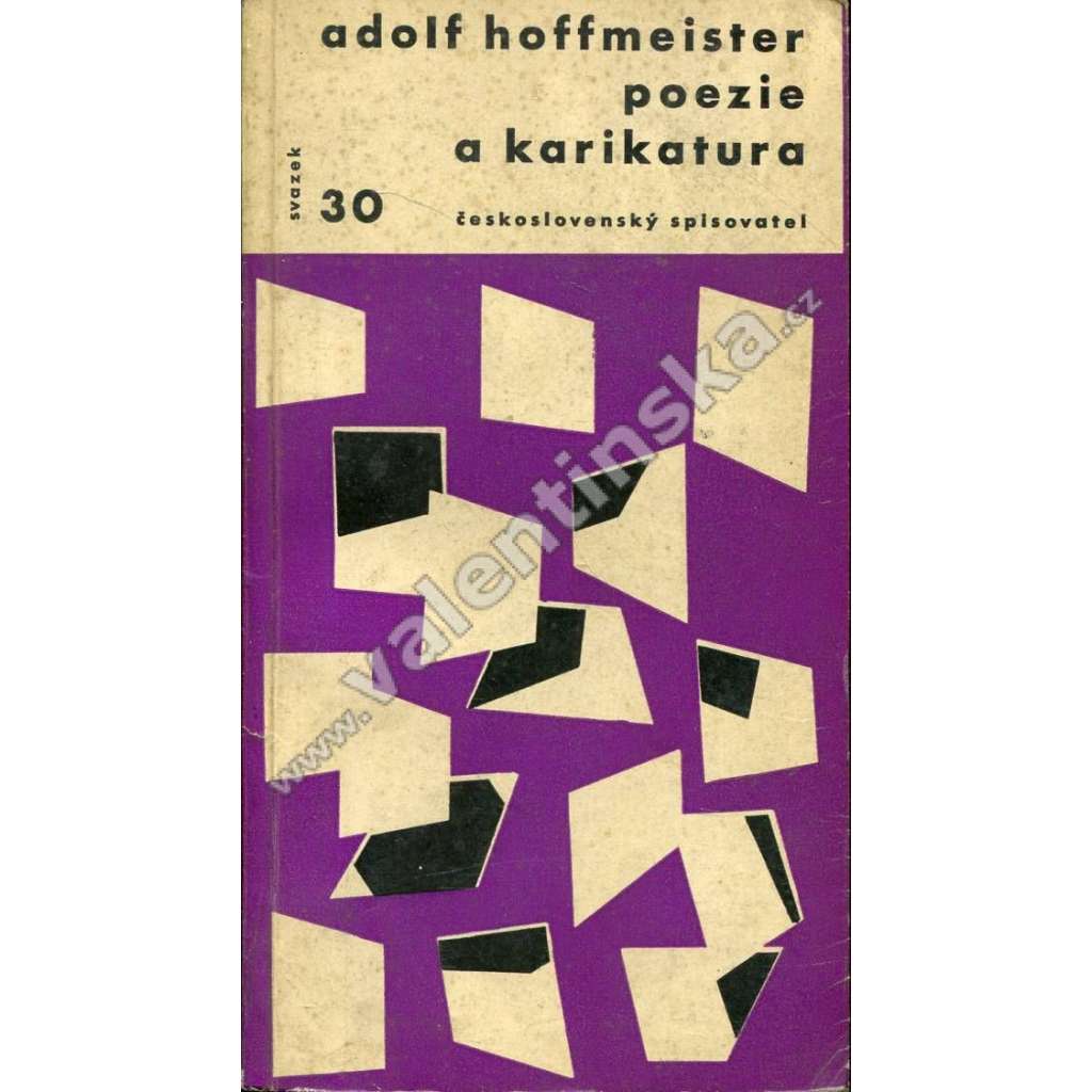 Poezie a karikatura (edice: Otázky a názory, sv. 30) [příspěvky, názory, kultura, umění, karikatury Adolf Hoffmeister]