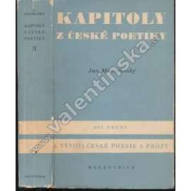 Kapitoly z české poetiky, sv. II. K vývoji české poesie a prózy (literární věda)