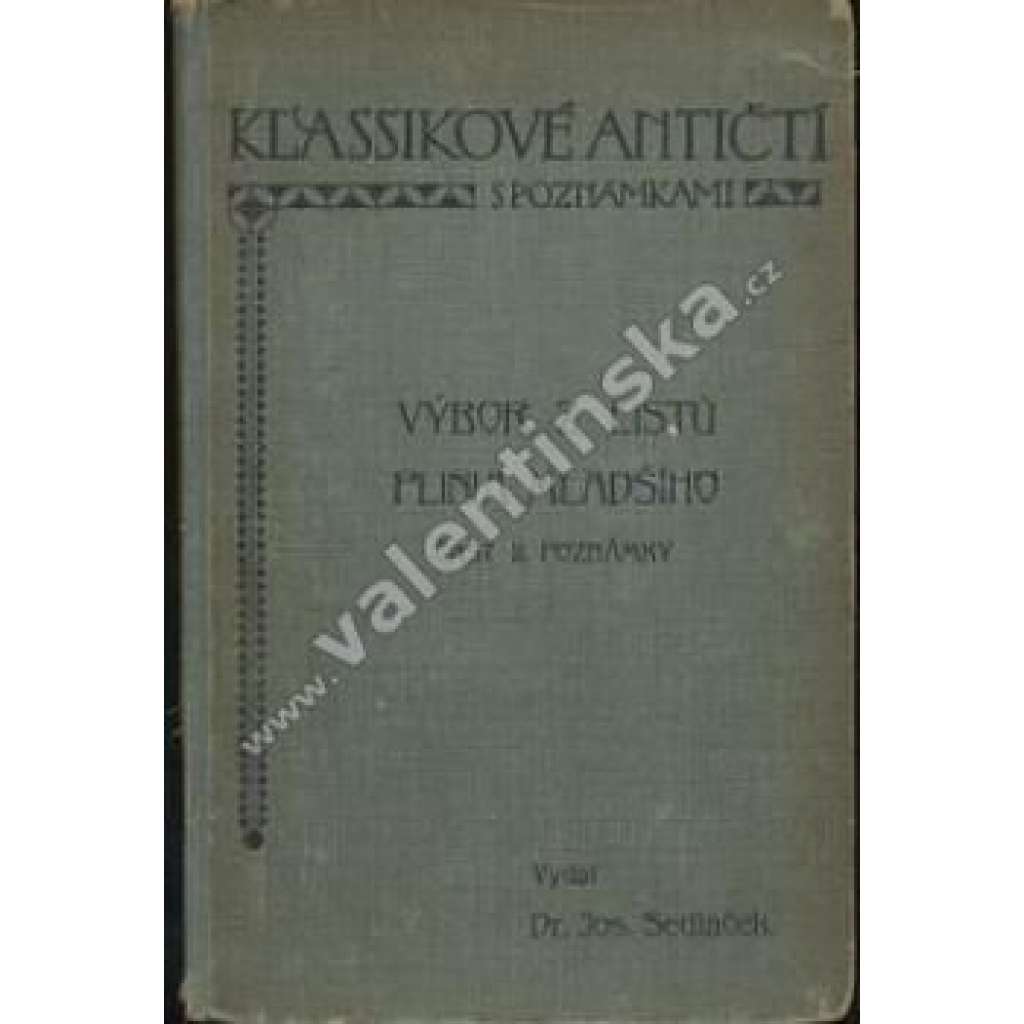 Výbor z listů Plinia mladšího, část II. (Plinius mladší - Listy)