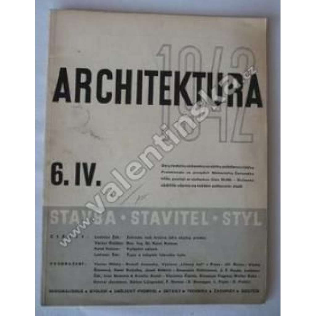 Architektura, 1942/ 6.IV.