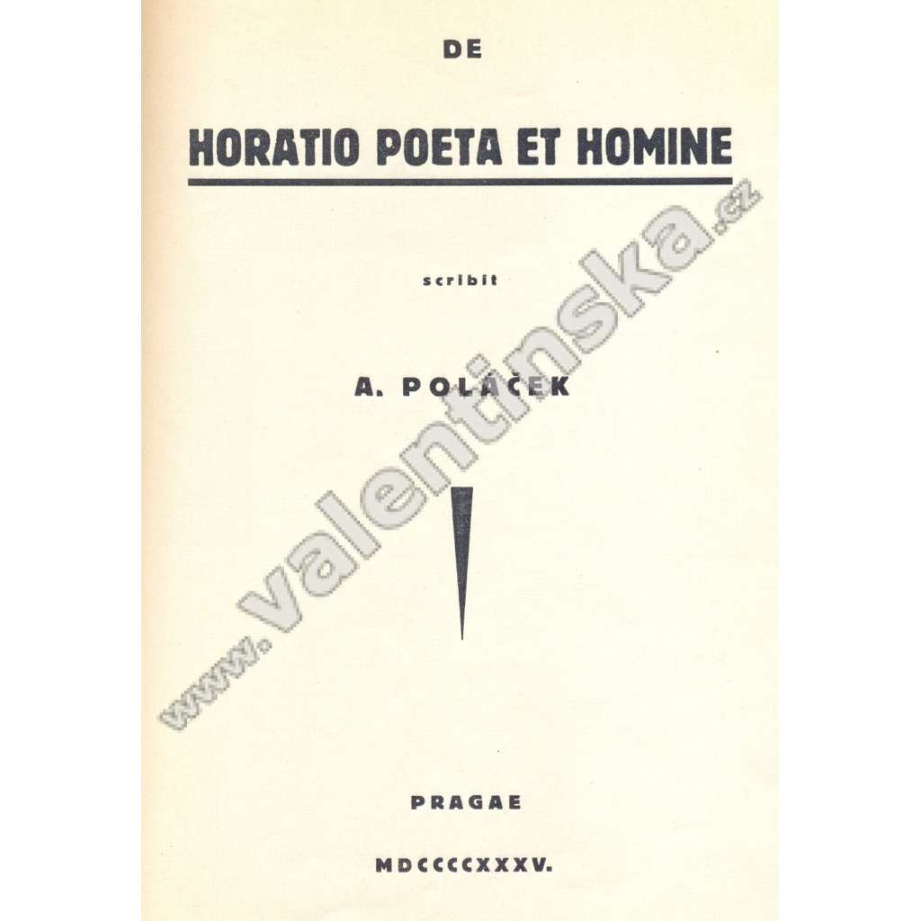 De horatio poeta et homine