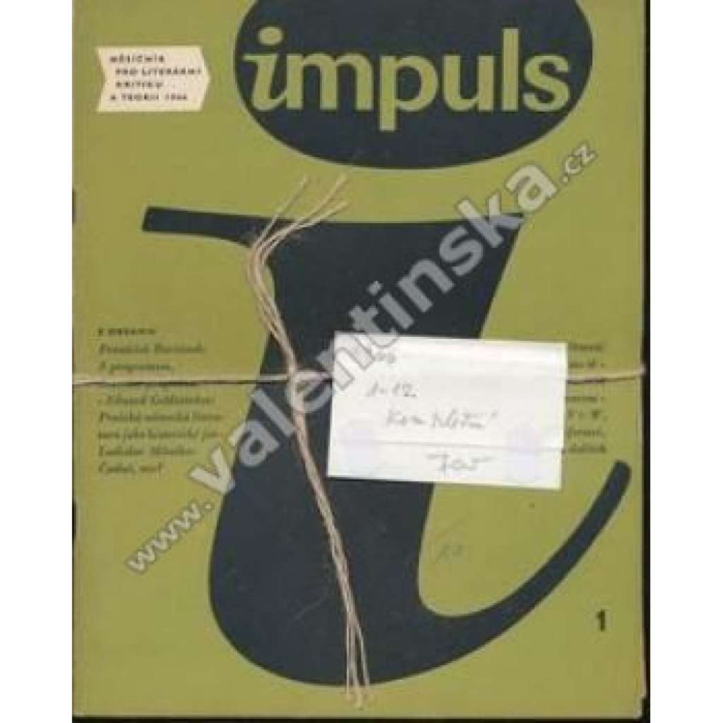 Měsíčník Impuls, r. I. (1966), v sešitech, komplet