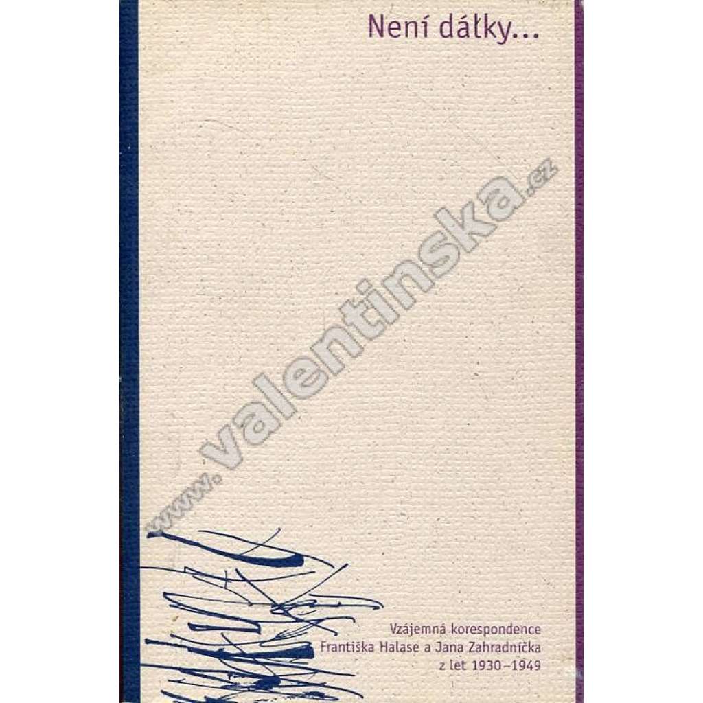Není dálky  Vzájemná korespondence Františka Halase a Jana Zahradníčka z let 1930-1949 (František Halas, Jan Zahradníček)