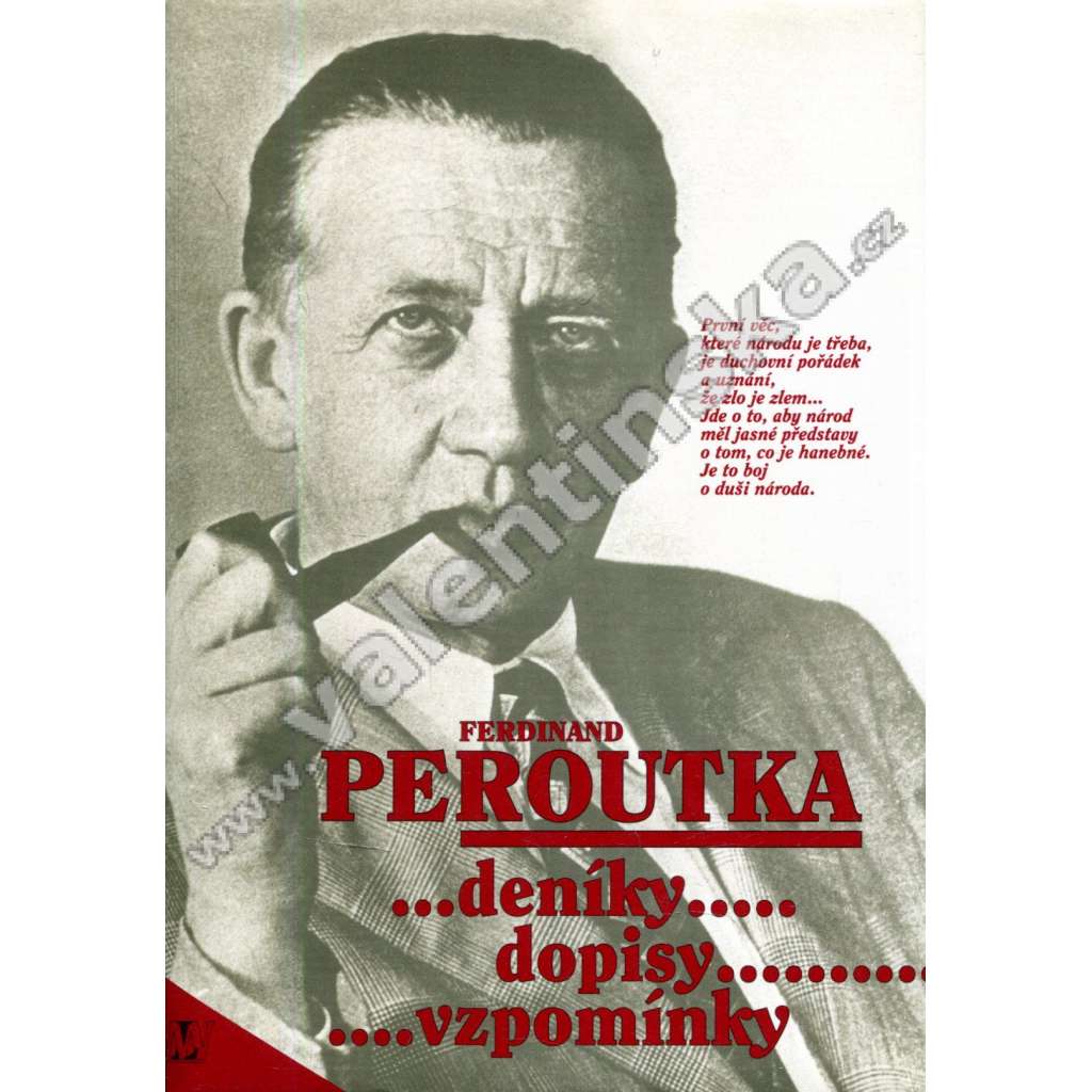 Deníky, dopisy, vzpomínky - Ferdinand Peroutka