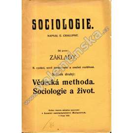 Sociologie, díl I.