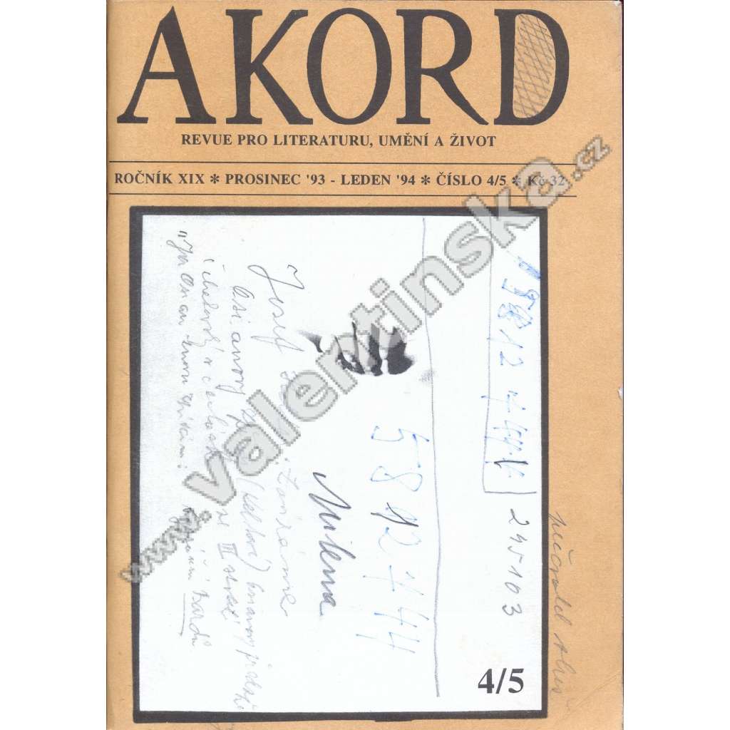 Akord, č. 4/5, r. XIX. (1993 - 1994)