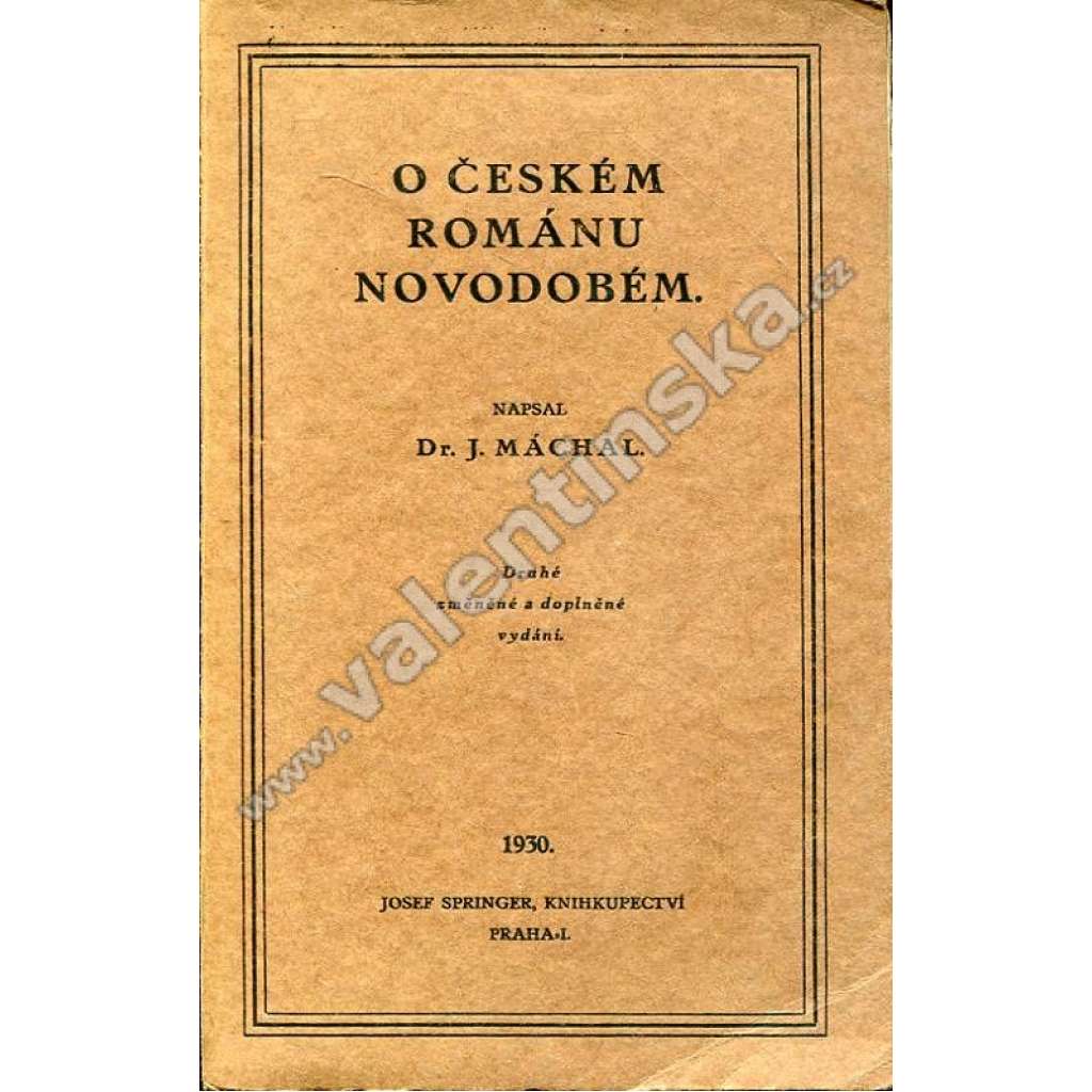 O českém románu novodobém