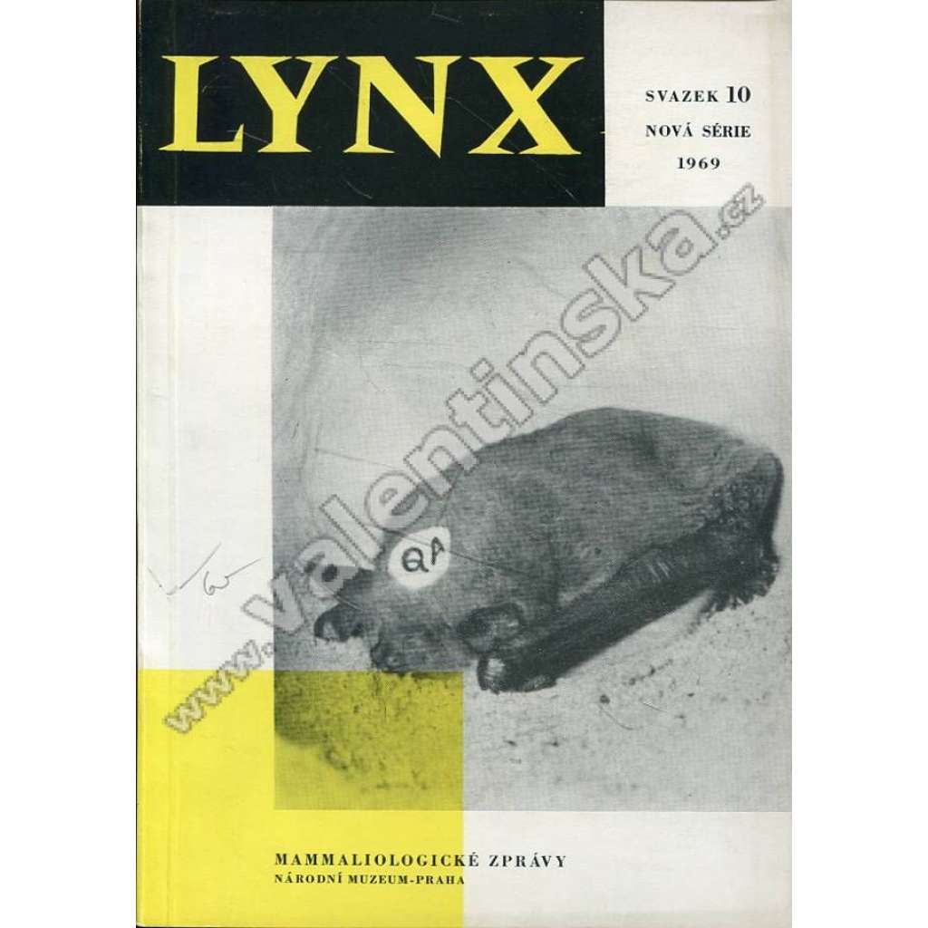 Lynx: Mammalogické zprávy, 10/1969