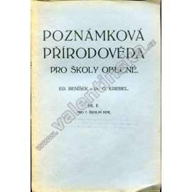 Poznámková přírodověda pro školy obecné, díl II.