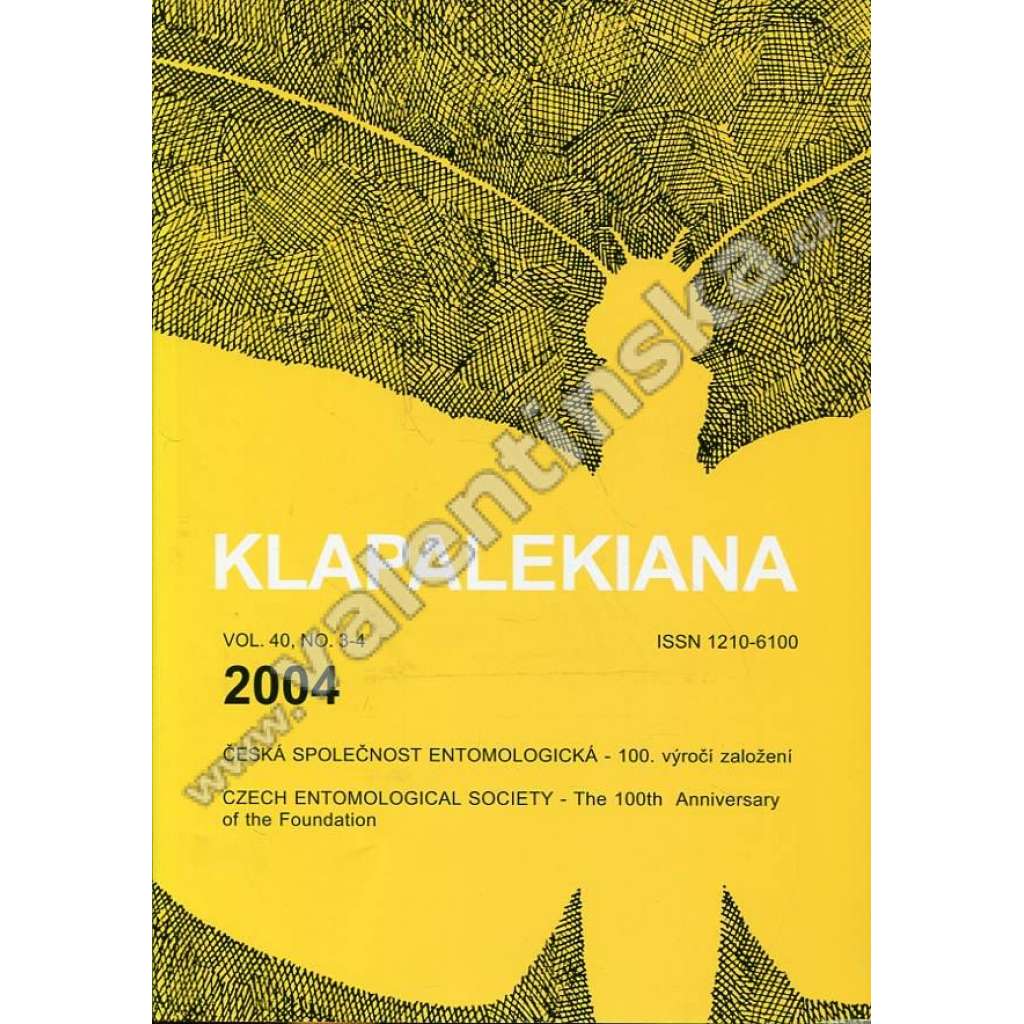 Klapalekiana, vol. 40, no. 3-4 (2004)