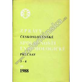 Zprávy Čs. společnosti entomologické, 3-4/1988