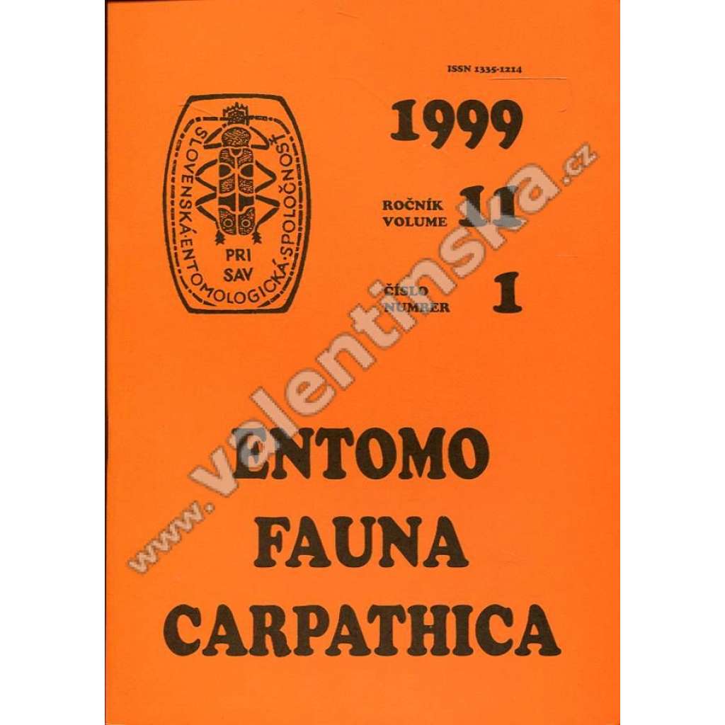Entomofauna carpathica, 1/1999 (r. XI.)