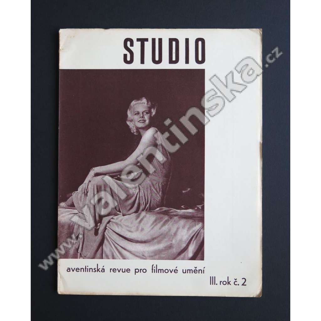 STUDIO 2/III, 1931-32. Aventinská filmová revue (časopis, film, mj. i Z francouzské avantgardy, Gustav Machatý, Luis Bunuel - Andaluský pes)