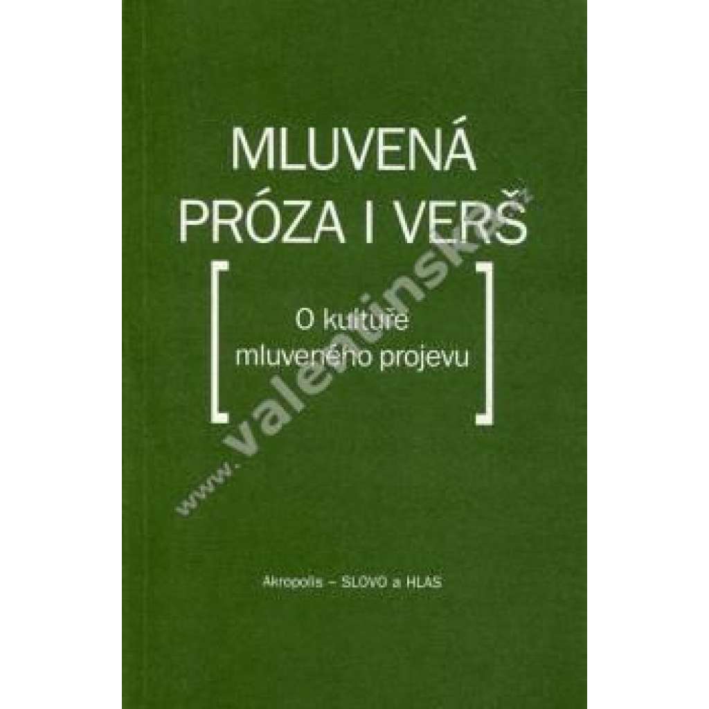 Mluvená próza i verš