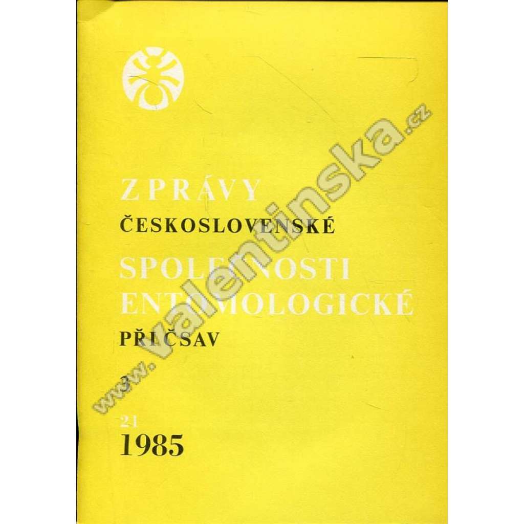 Zprávy Čs. společnosti entomologické, 3/1985