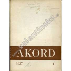 Akord, revue pro kulturní synthesu. 4/1937