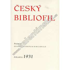 Český bibliofil roč. 3 (1931) sborník - 3x orig. grafika (Jan Konůpek, Karel Svolinský, Václav Mašek) - typografie Dyrynk