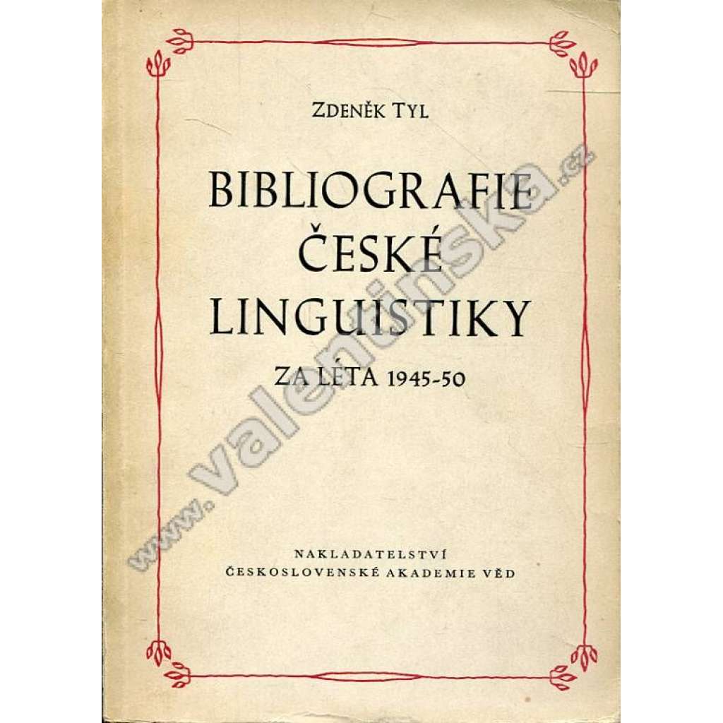 Bibliografie české linguistiky za léta 1945-50