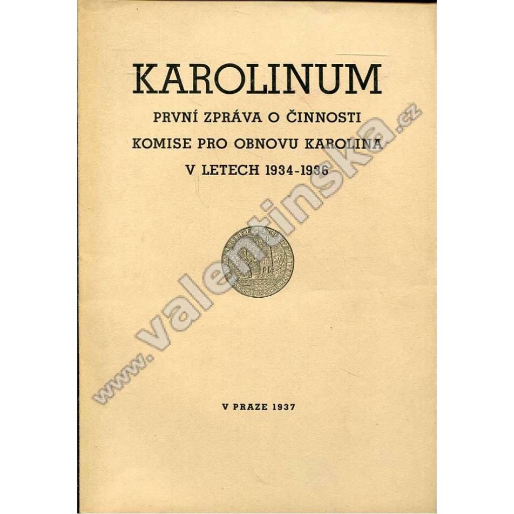 Karolinum: První zpráva o činnosti komise pro...