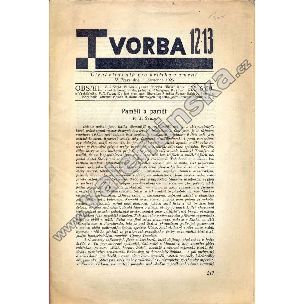 Tvorba, 12-13/1926