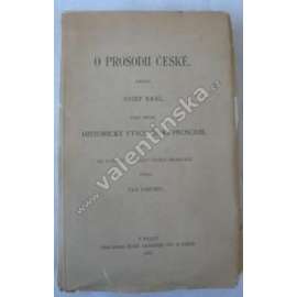 O prosodii české. Část první: Historický vývoj ...