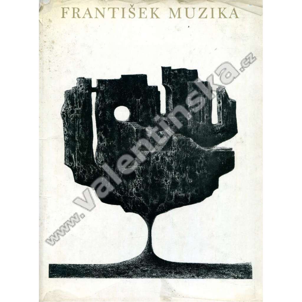 František Muzika (monografie, avantgarda, grafická příloha - linoryt Larva z roku 1946)