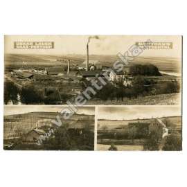 Žatec -Perč, Saaz Pertsch, Louny; továrna, cihelna Oskar Lauer, hospoda Gasthaus Pertschtal