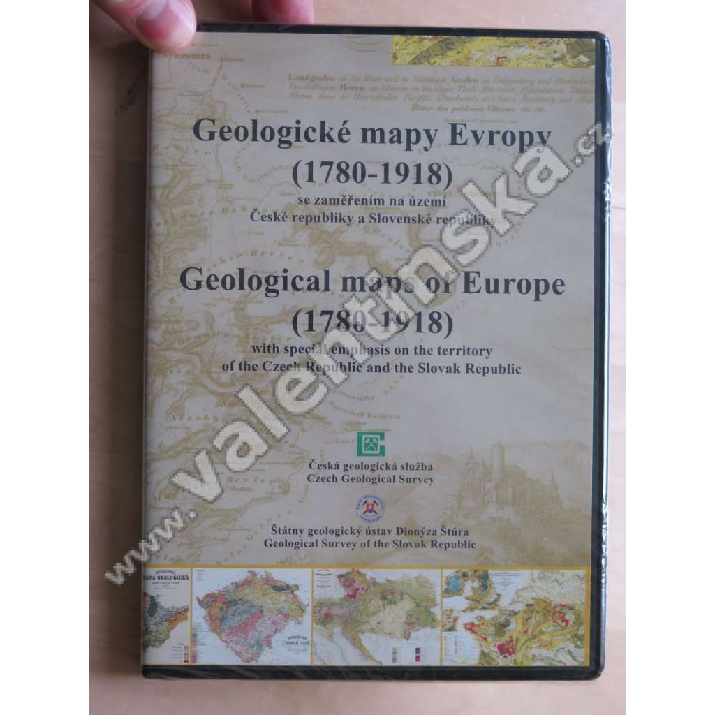 Geologické mapy Evropy (1780-1918) - DVD - ROM-geologická mapa