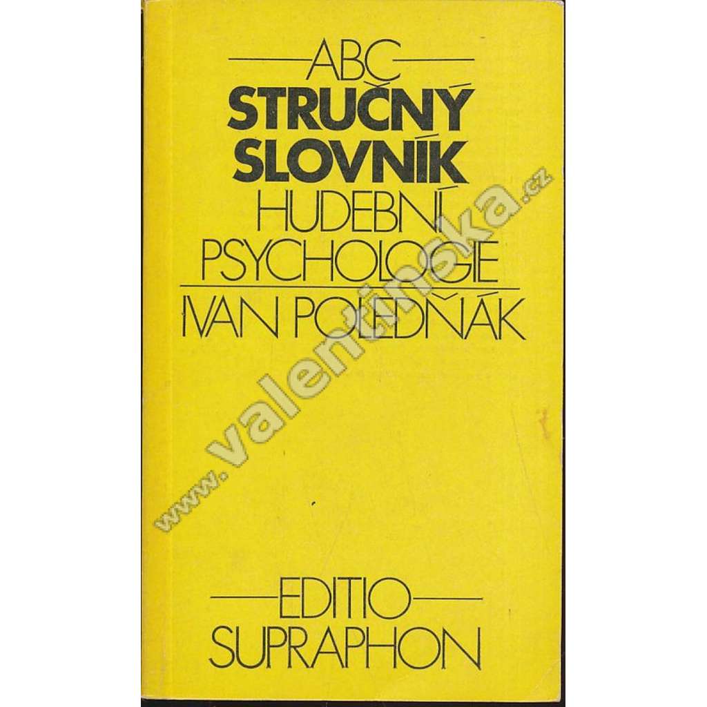 Stručný slovník hudební psychologie