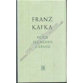 Popis jednoho zápasu - Franz Kafka - (novely, črty, povídky a aforismy z pozůstalosti)