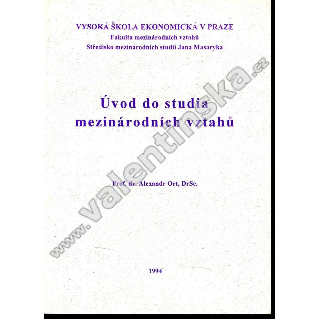 Úvod do studia mezinárodních vztahů (mezinárodní vztahy)