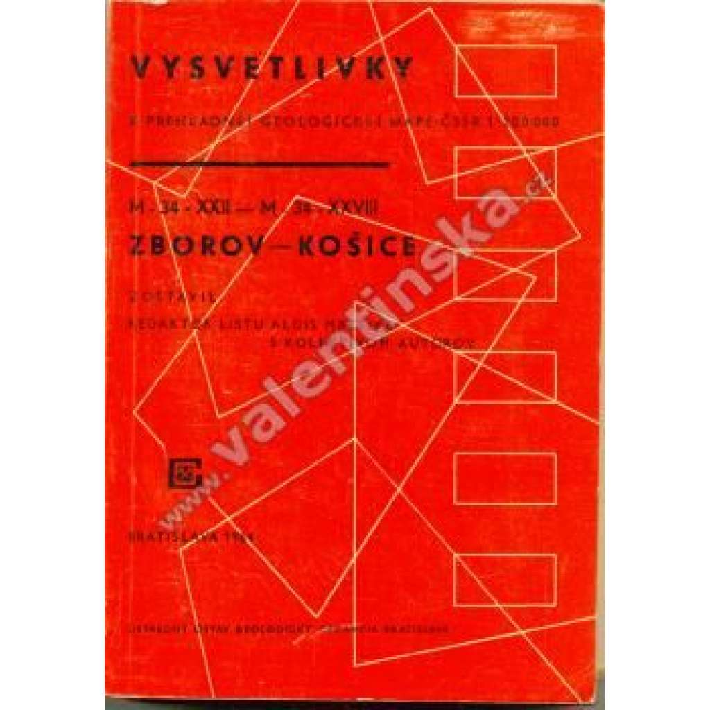 Vysvetlivky k prehlednej geologickej mape ČSSR