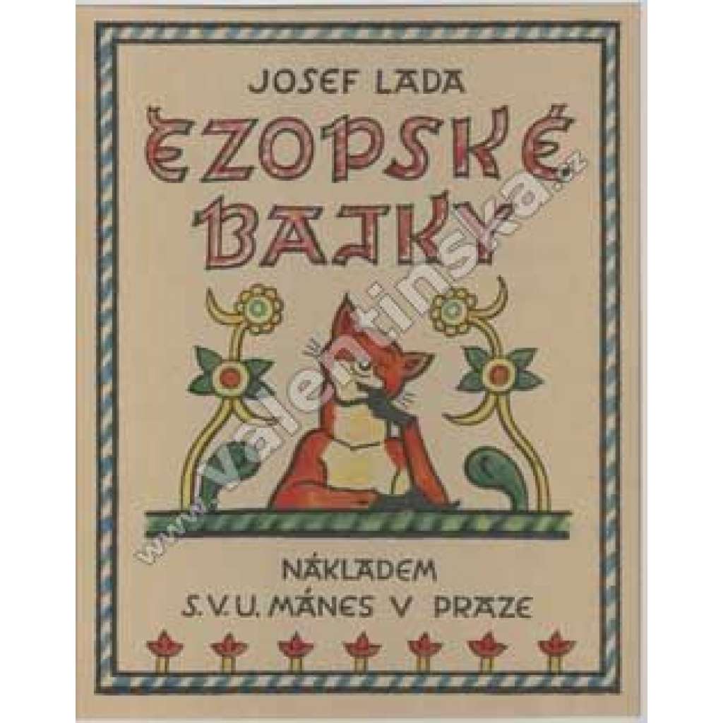 Ezopské bajky  - Josef Lada zinkografie 30. léta HOL