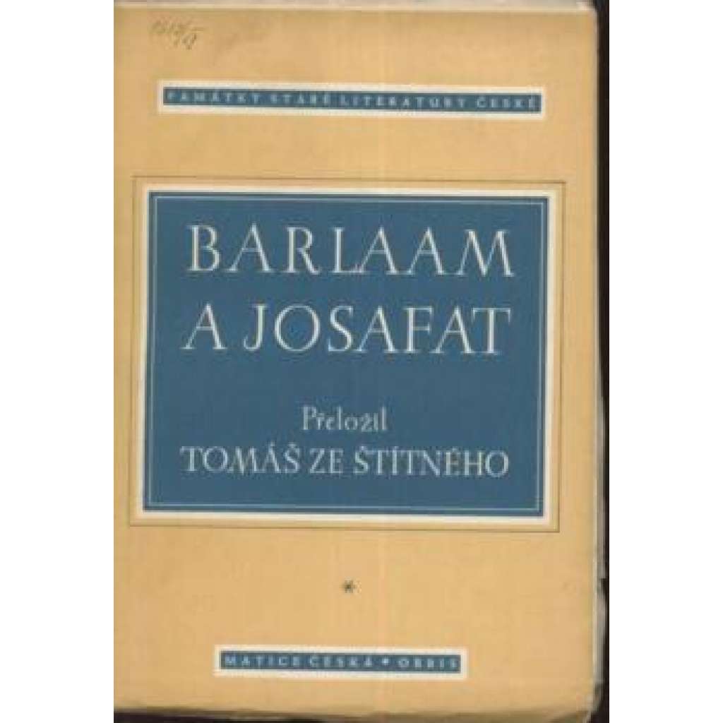 Barlaam a Josafat (edice Památky staré literatury české)
