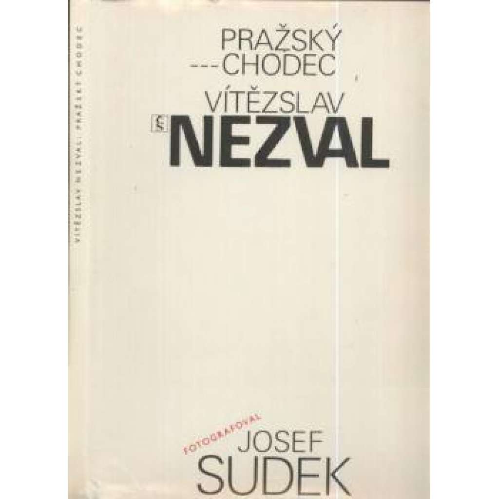 Pražský chodec (fotoreprodukce - Josef Sudek, fotografie staré Prahy - Praha)