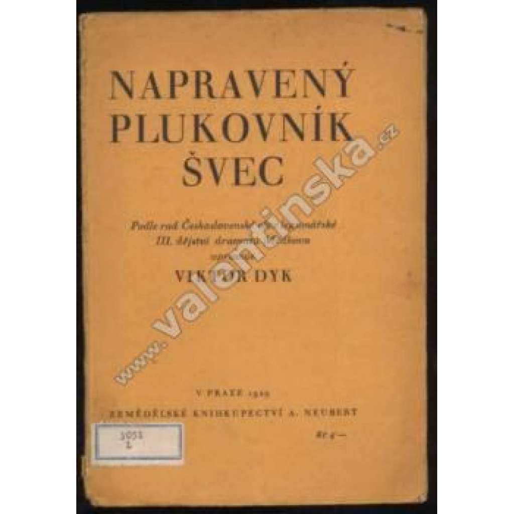 Napravený plukovník Švec (legie) - divadelní hra