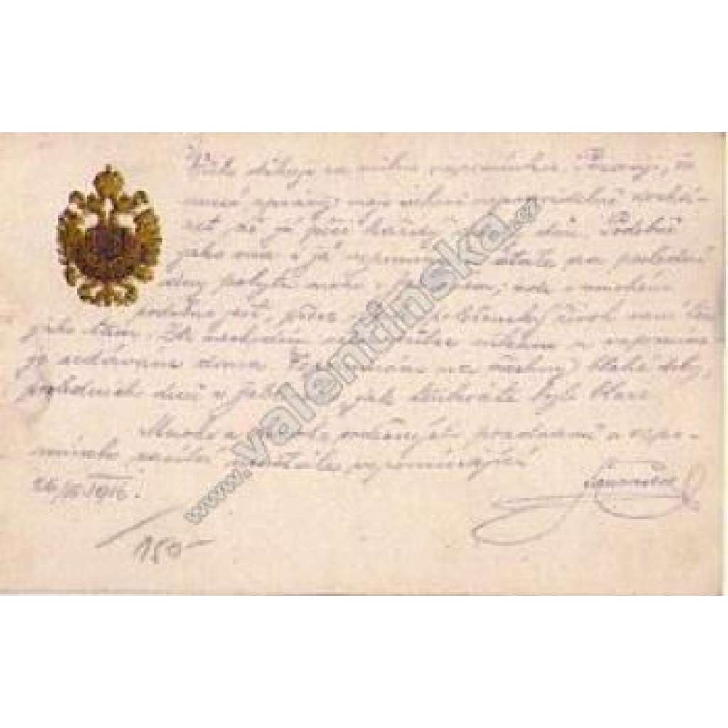 Korespondenční lístek 26.7.1916