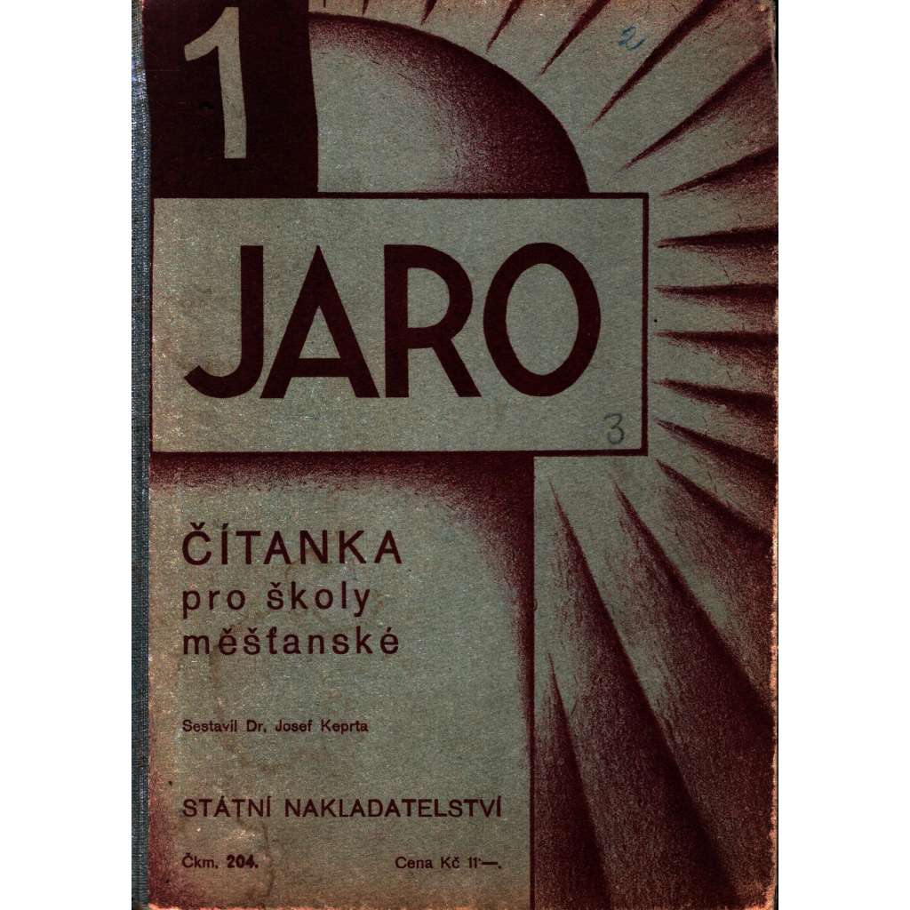 Čítanka pro první třídu měšťanské školy. Jaro díl V. (literatura, učebnice)