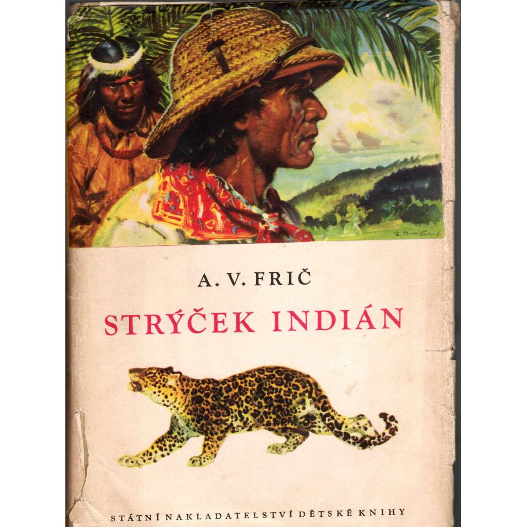 Strýček Indián [obálka Zdeněk Burian; indiáni, Jižní Amerika, Brazílie, Paraguay]
