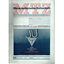 MTZ Motortechnische Zeitschrift [časopis pro motoristy; ročník 5, číslo 1, leden 1943]