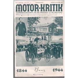 Motor-Kritik. Halbmonats-Zeitschrift für den Fortschritt in der Kraftfahrt [čtrnáctideník pro motorismus]